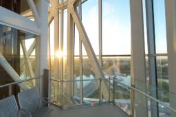 An interior shot the Museum's Israel Asper Tower of Hope.