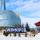 Image of the CMHR in the winter with Winnipeg sign.