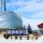 Image of the CMHR in the winter with Winnipeg sign.