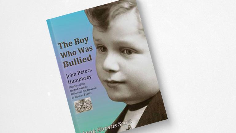 Photograph of book cover "The Boy Who Was Bullied" Partially obscured.