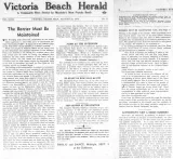 A newspaper clipping with the headline “The Barrier Must Be Maintained.”