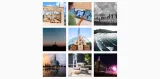 An image of the Museum’s Instagram account. A grid of nine different photos can be seen in the image. There are three pictures of the Museum’s exterior, three of the Museum’s interior, an aerial shot of two people walking along a boardwalk, a photo of an individual standing in a grassy field, and a photo of a hand holding a booklet with a picture of a woman on it.