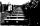 People stand in front of a row of coffins.