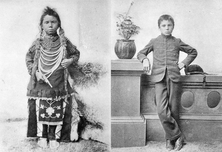 The impact of the Indian residential school program Partially obscured.