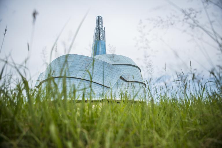 Exterior view of the Museum. Partially obscured.