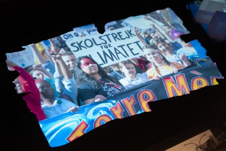 Les jeunes grévistes du climat à Montréal en 2019.