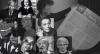 A collage of black and white photographs of people including Nelson Mandela, Anne Frank and Eleanor Roosevelt.