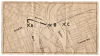 Map of central Winnipeg showing the location of the Red Saloon (A), the route of Elzéar’s attempted escape, the site of the steamship docks where he dove into the water (B), and modern-day Elzéar Goulet Park (C).